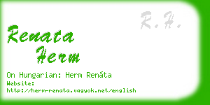 renata herm business card